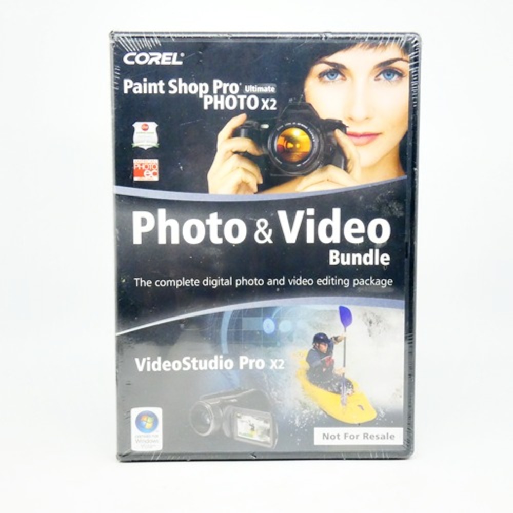 Corel Paint Shop Pro Ultimate Photo X2 PC Software Windows XP Vista Photo Video